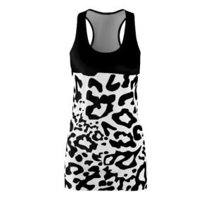 Black White Summer Dress Women'S  Racer Back