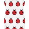 Cute Ladybug Bodycon Dress - Trendy Fit 3 Cute Ladybug Bodycon Dress - Trendy Fit Luckeladybug cute ladybug bodycon dress with red ladybug pattern on white sleeveless fabric