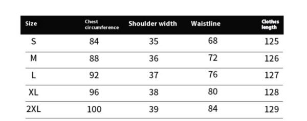 Yellow Rose V-Neck Waist Slimming A-Line Dress 9 Yellow Rose V-Neck Waist Slimming A-Line Dress LuckeLadybug size chart table showing S M L XL 2XL chest shoulder waistline and clothes length for waist slimming A-line dress